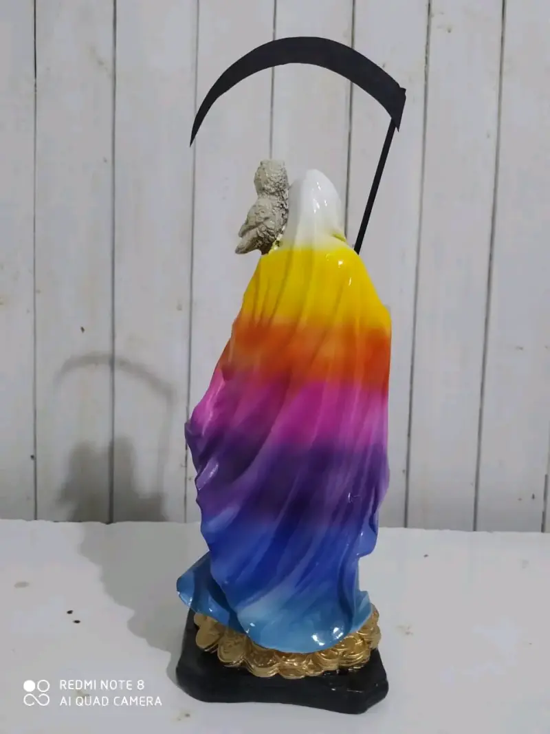 Figura de Santa Muerte 7 colores 32 cm con Guadaña - 2