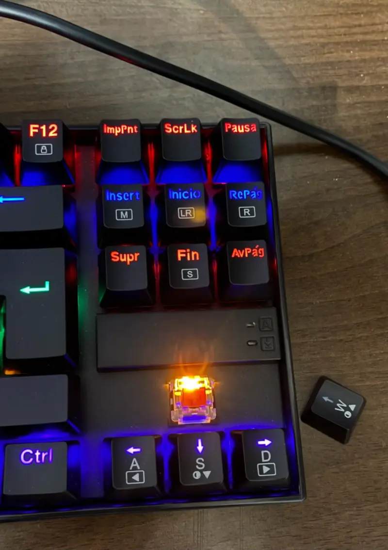 Teclado mecánico Redragon Kumara k552 - 2