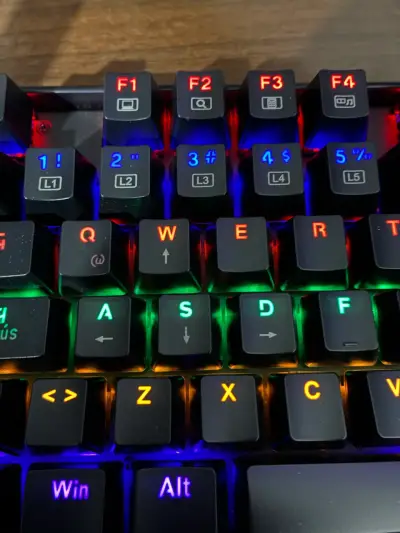 Teclado mecánico Redragon Kumara k552 - miniatura 3