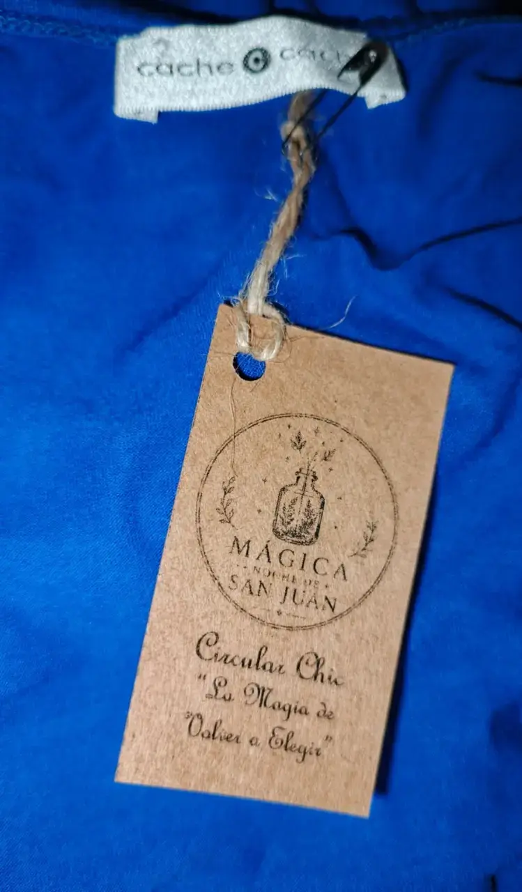 Línea Summer: Vestido Azul Caché Cache T40 M - 6