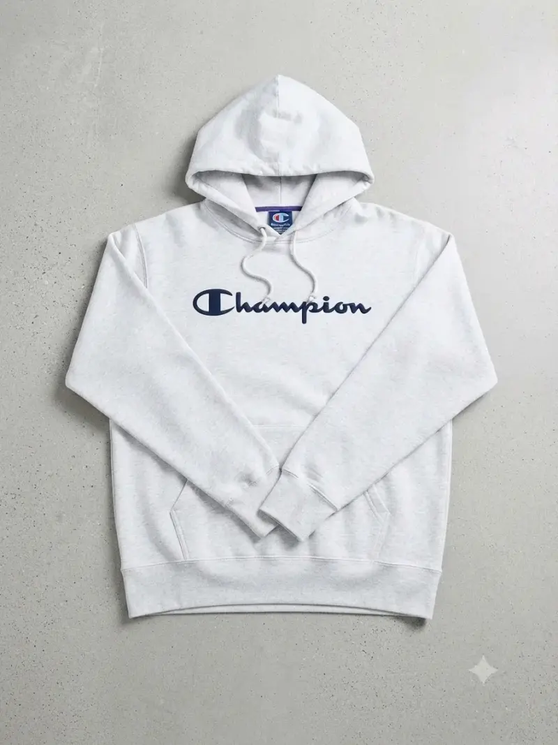 Polerón con capucha Champion gris unisex