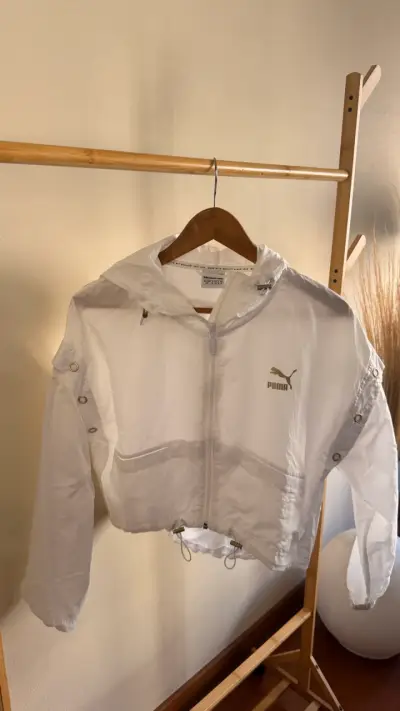 Chaqueta Blanca con Capucha Puma - miniatura 1