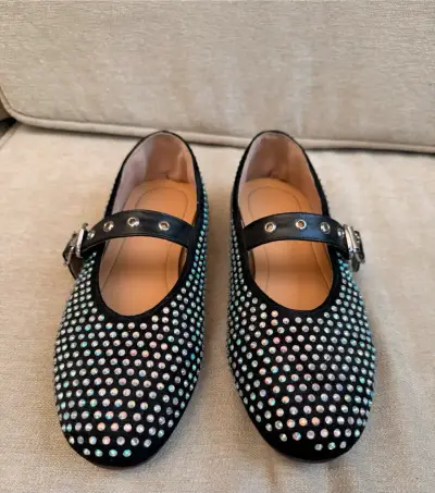Ballerinas cuero y tachas talla 37 - miniatura 3