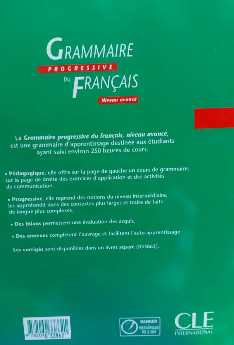 Libro Grammaire Progressive Du Français Avanzado - 2
