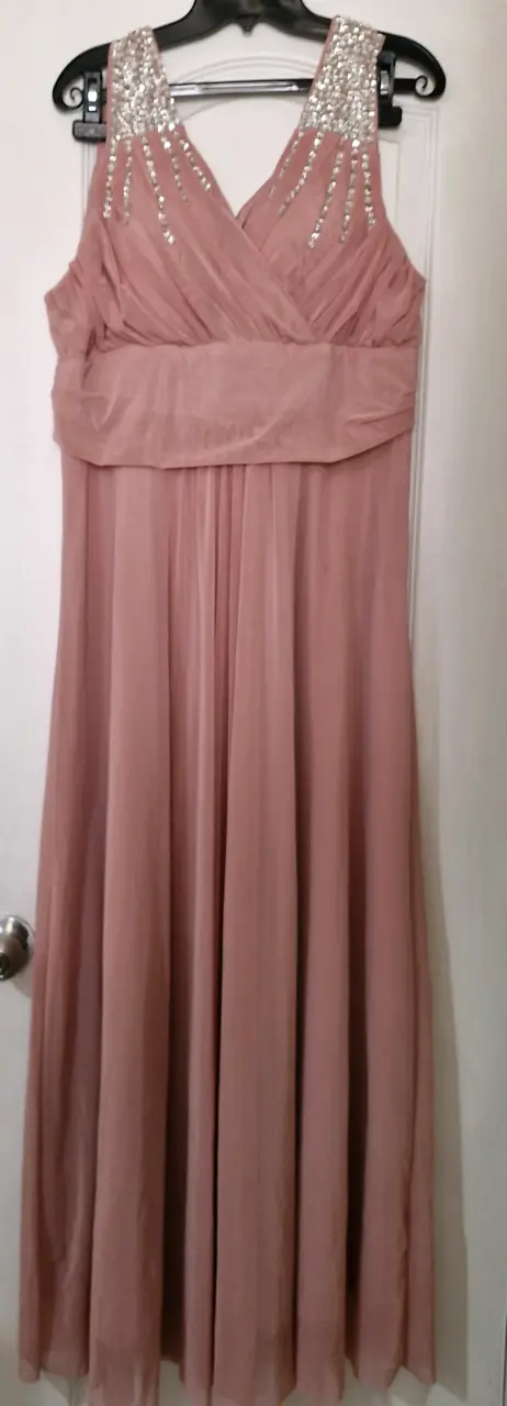 Vestido de gala palo rosa – Nuevo – Talla XL - 2