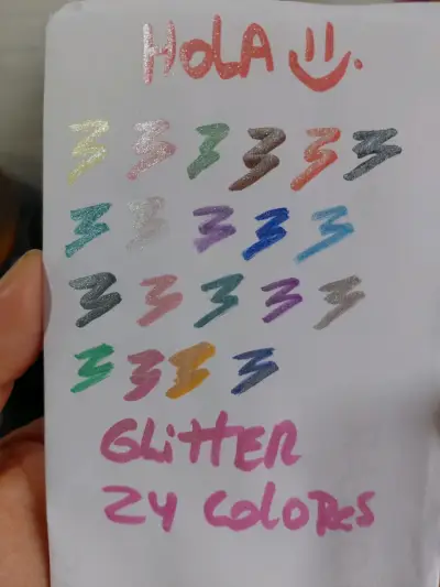 Marcadores Glitter 24 Colores - miniatura 2