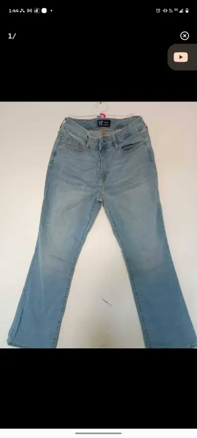 Jeans azul claro GAP para mujer - miniatura 1