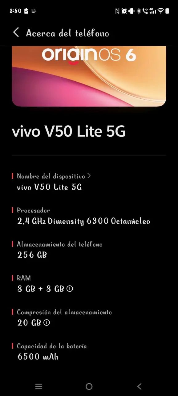 Smartphone Vivo con cámara dual y pantalla grande - 5