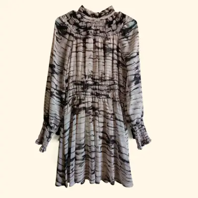 Vestido corto estampado elegante para mujer - miniatura 3
