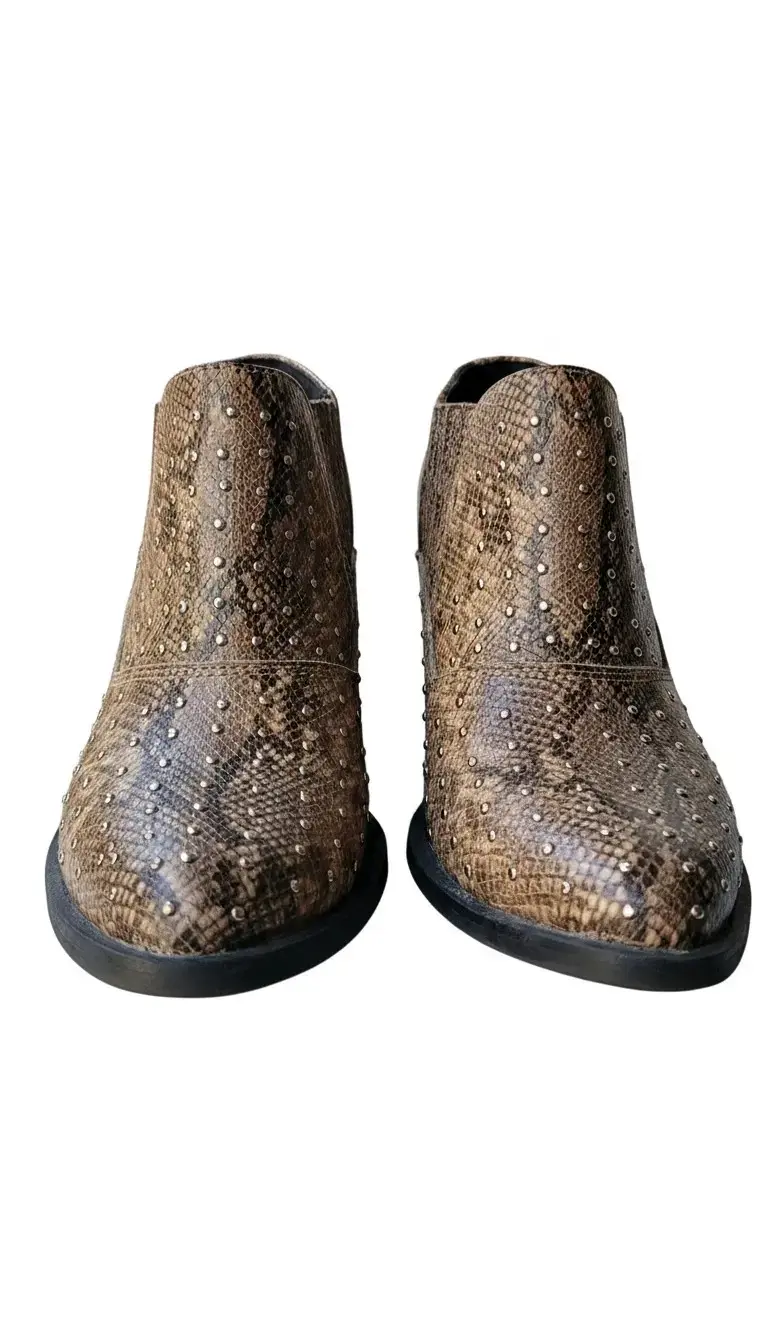 Zapatos de cuero estilo serpiente para mujer - 2