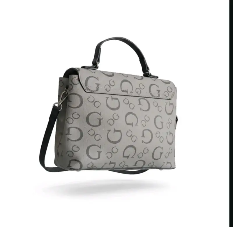 Cartera Guess con diseño monograma gris - 2