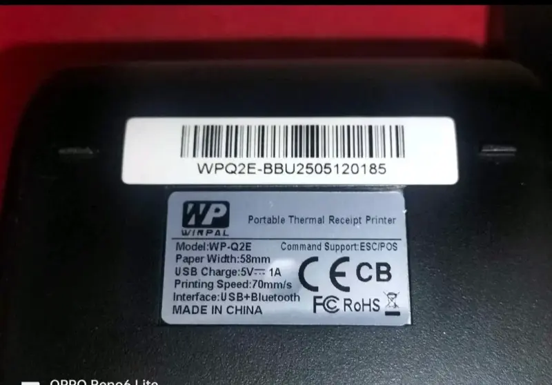 Impresora térmica portátil Winpal con accesorios - 6