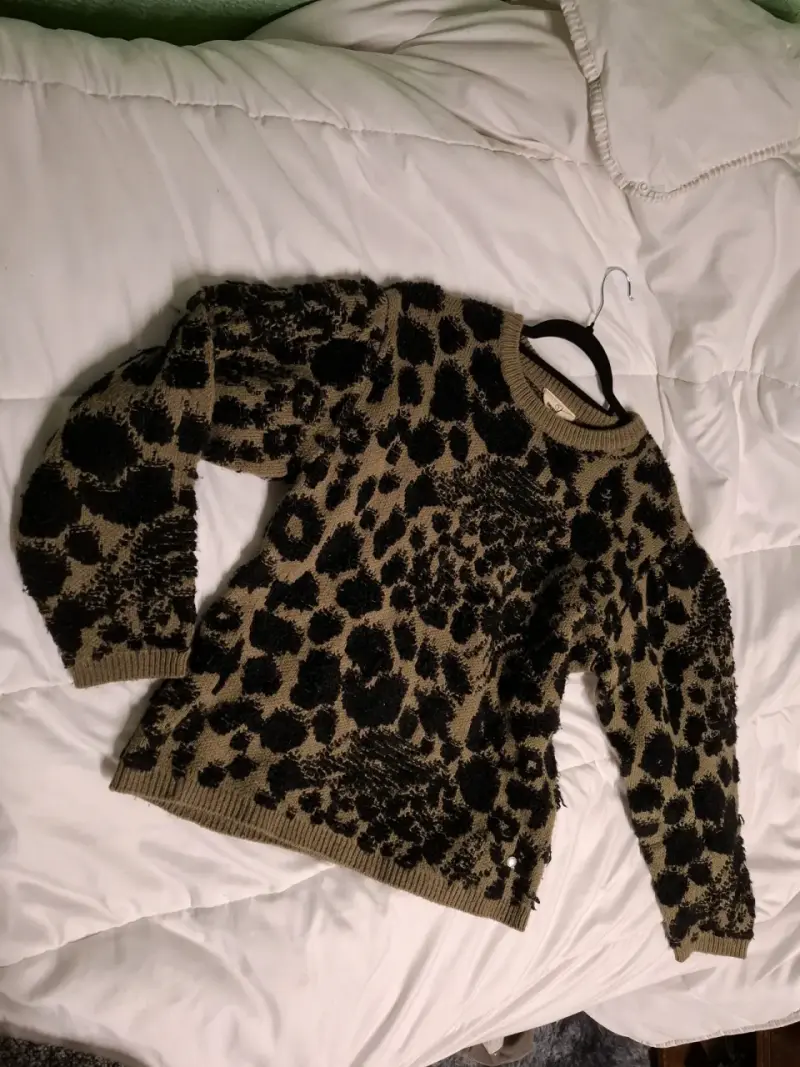 Suéter/poleron/chaleco con diseño animal print - 2