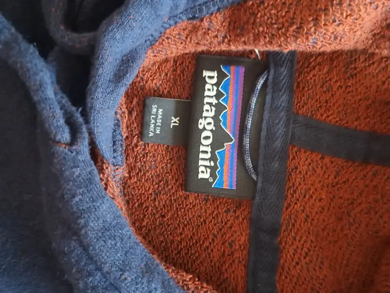 Polerón con capucha azul Patagonia Talla XL - 4