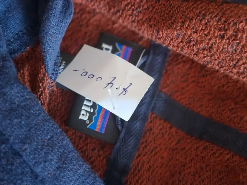 Polerón con capucha azul Patagonia Talla XL - 5