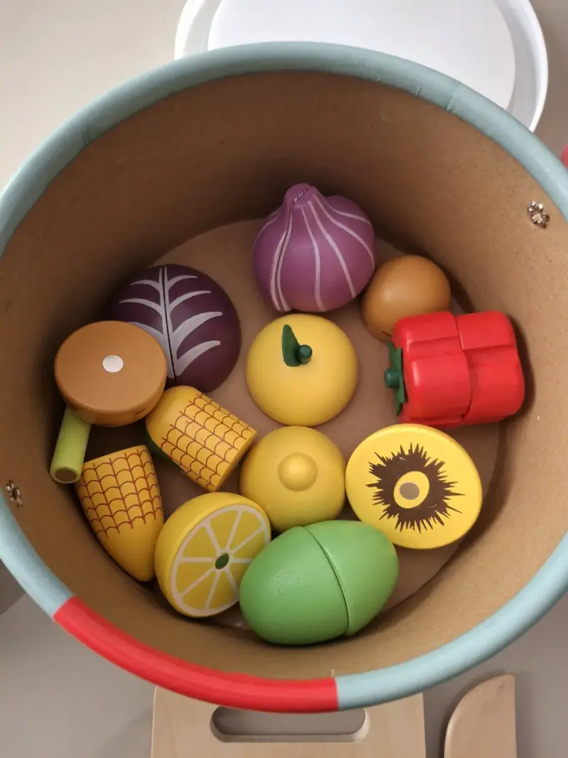 Set de juguetes de comida de madera para niños - 2