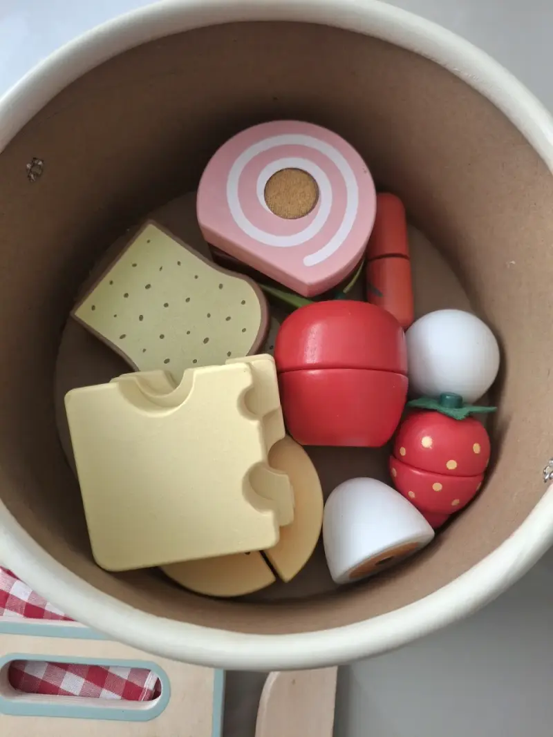 Set de juguetes de comida de madera para niños - 3