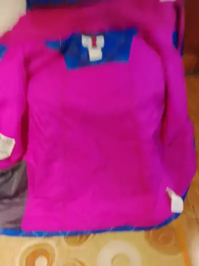 Chaqueta impermeable Columbia azul con capucha - miniatura 5