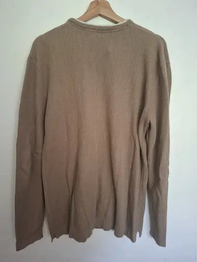Suéter Beige de Lana para Hombre Talla M - miniatura 3