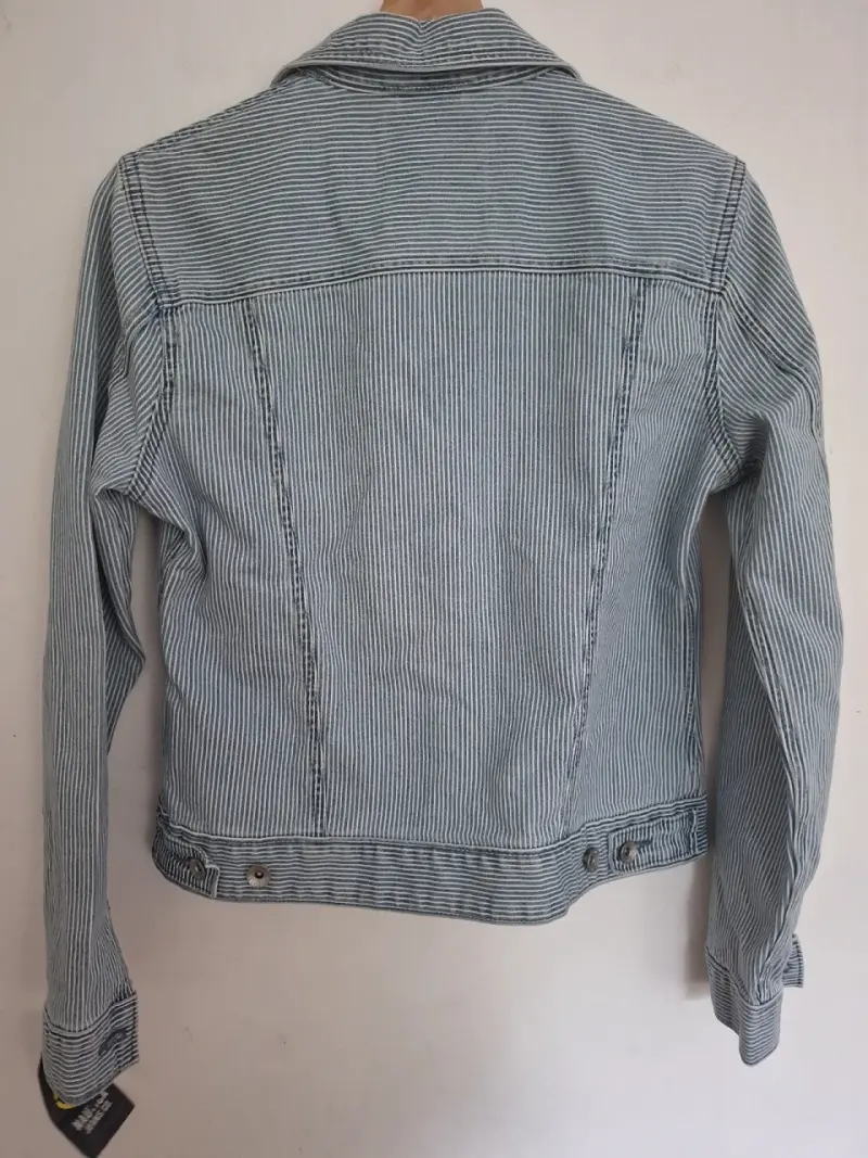 Chaqueta de mezclilla a rayas Nautica Talla S - 3