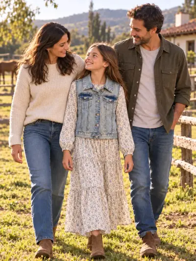 Chaqueta de mezclilla sin mangas niña Talla 12 - miniatura 1