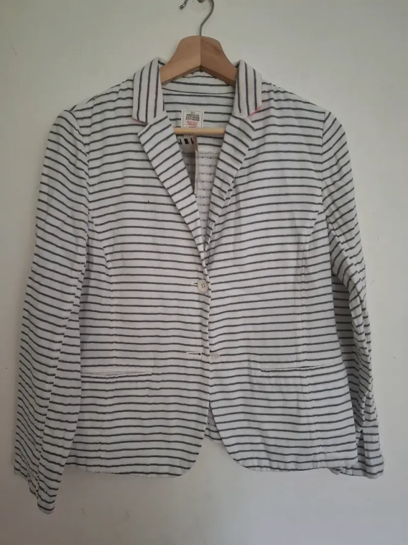 Blazer de rayas para mujer GAP Talla 38 - 2