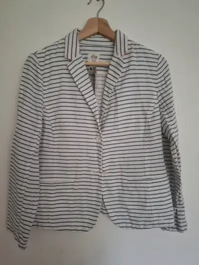 Blazer de rayas para mujer GAP Talla 38 - miniatura 2