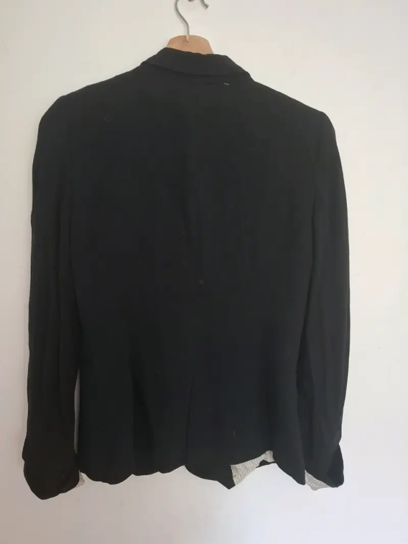 Blazer negro Zara Basic Talla M - 3