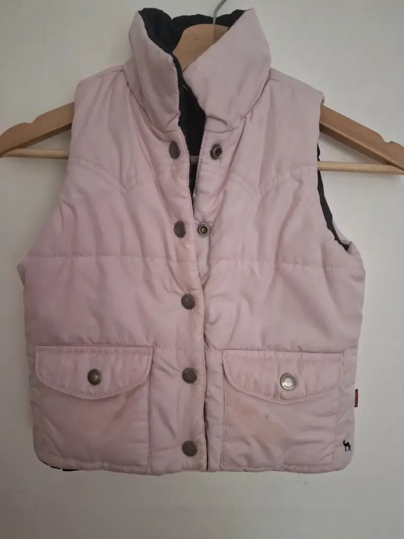 Parka acolchada rosada para niña - 2