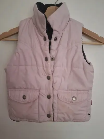 Parka acolchada rosada para niña - miniatura 2