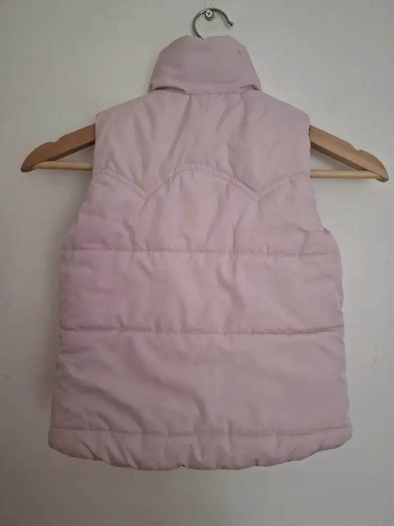 Parka acolchada rosada para niña - 3
