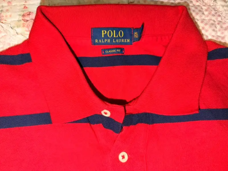 Polera Polo Ralph Lauren roja a rayas - 2