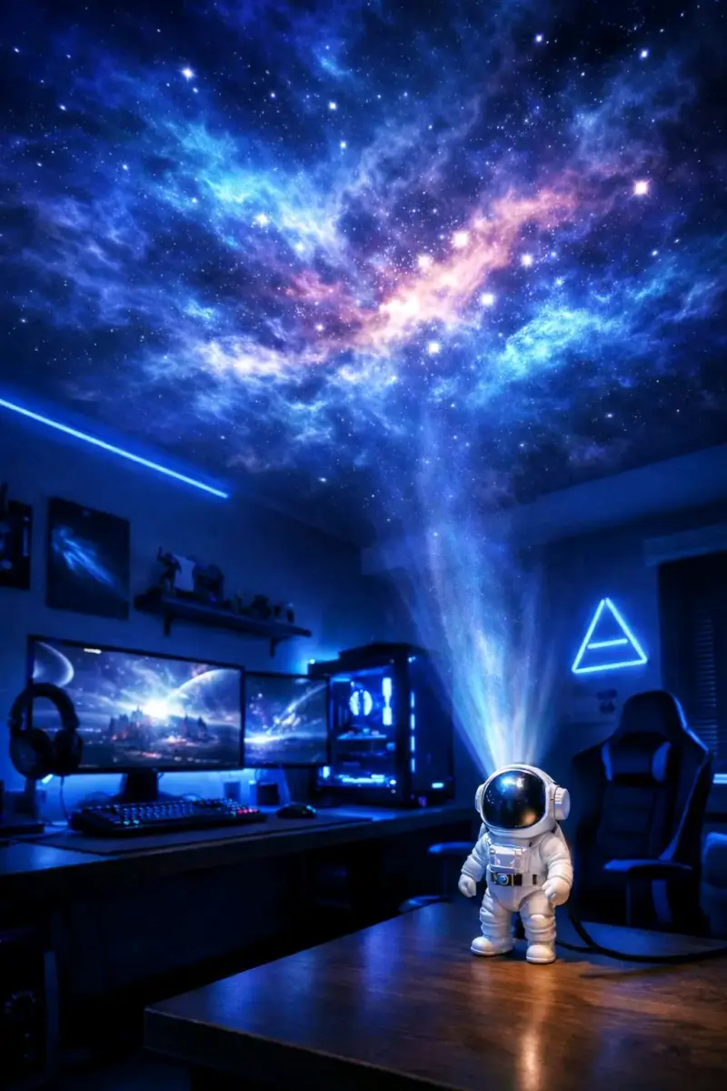 Proyector de luz en forma de astronauta con control remoto - 2