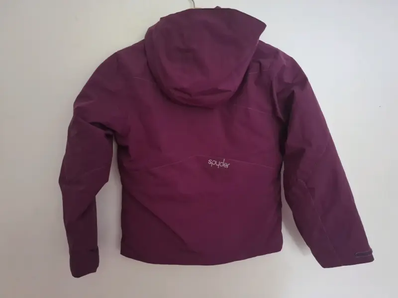 Chaqueta de invierno morada niña capucha Talla 12 - 3