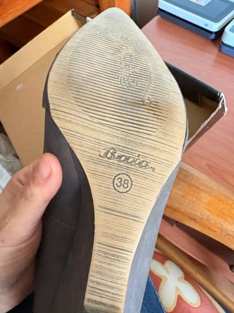 Zapatos de tacón gris Bario talla 38 - 4