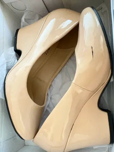 Zapatos de Tacón Beige Todopiel Talla 37 - miniatura 2