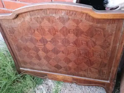 Cabecero de madera tallada vintage - miniatura 2