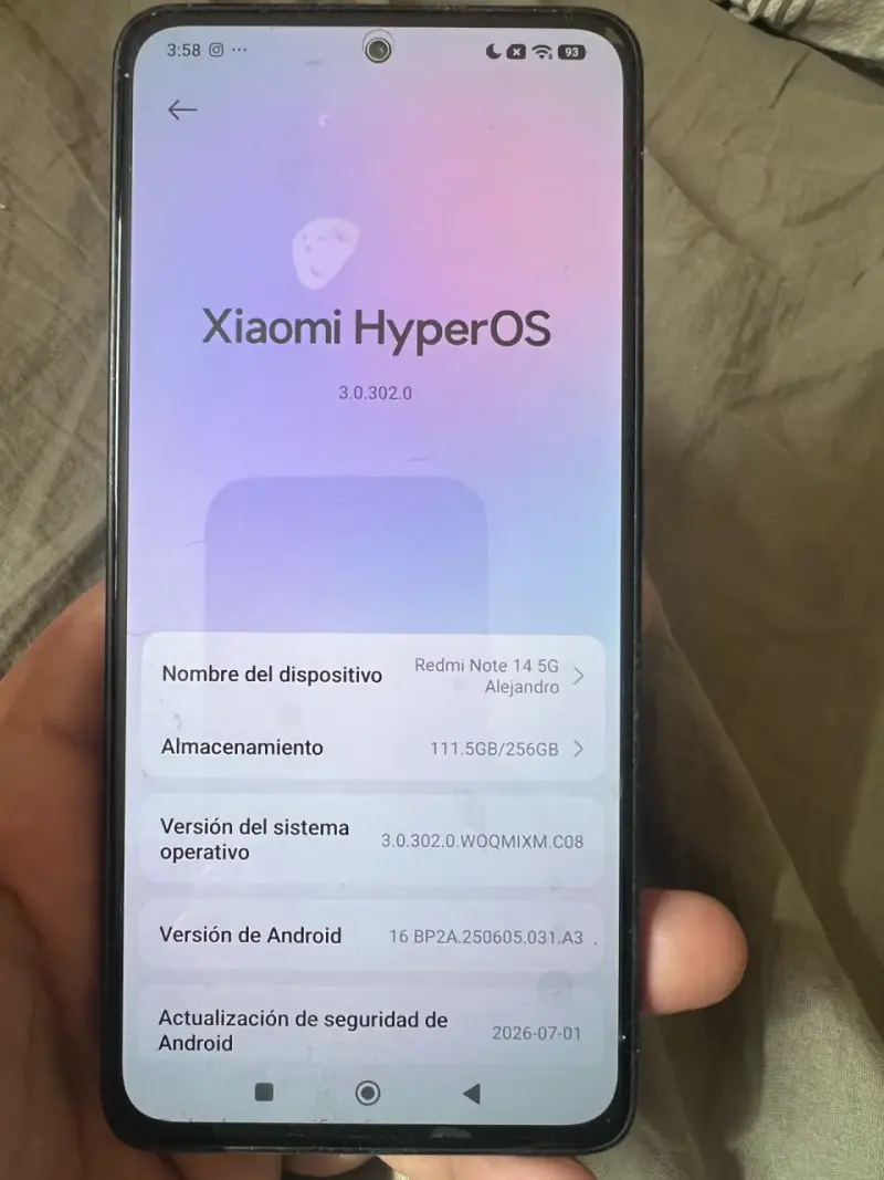 Smartphone Xiaomi Redmi Note 14 5G 256GB Negro - 3