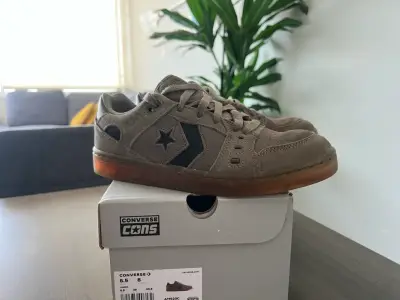 Zapatillas Converse Cons de gamuza beige - miniatura 2