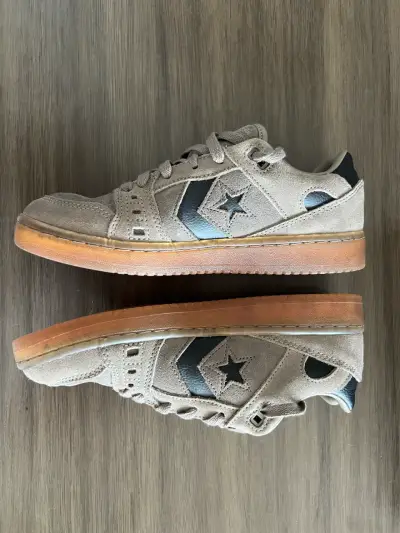 Zapatillas Converse Cons de gamuza beige - miniatura 4