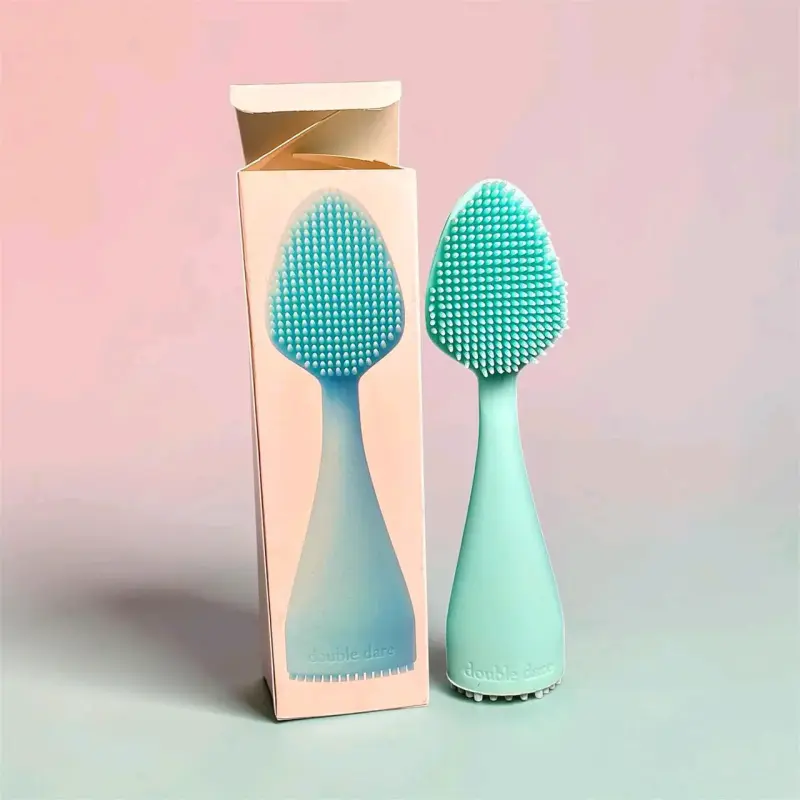 Cepillo Facial de Silicona Pastel Pink y Mint - 2