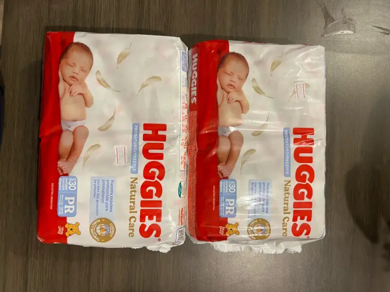 Pañales Huggies Natural Care Prematuro 30 unidades