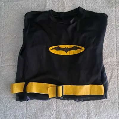 Disfraz de Batman para mujer con cinturón amarillo - miniatura 1