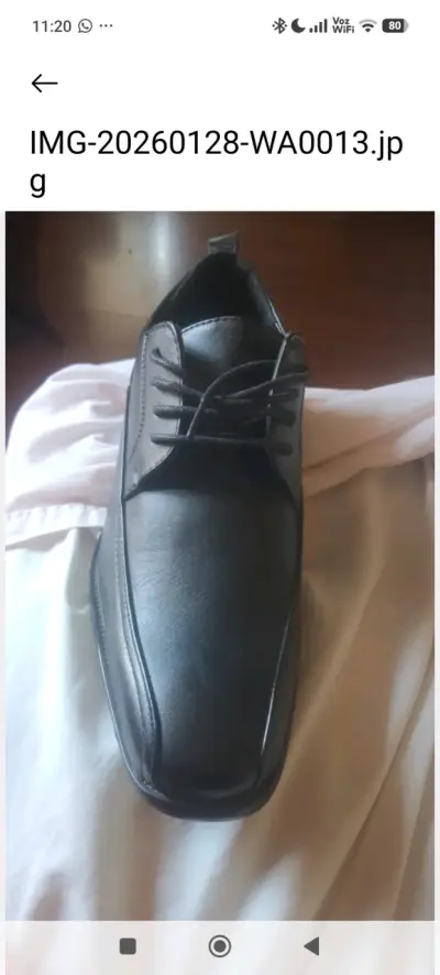 Zapatos de vestir negros para hombre 100% CUERO - miniatura 3