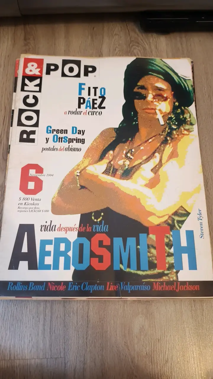 Revista Rock & Pop Noviembre 1994 con Aerosmith
