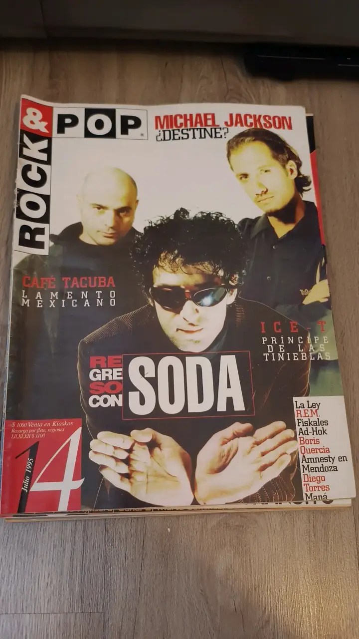 Revista Rock & Pop Julio 1995 con Soda Stereo