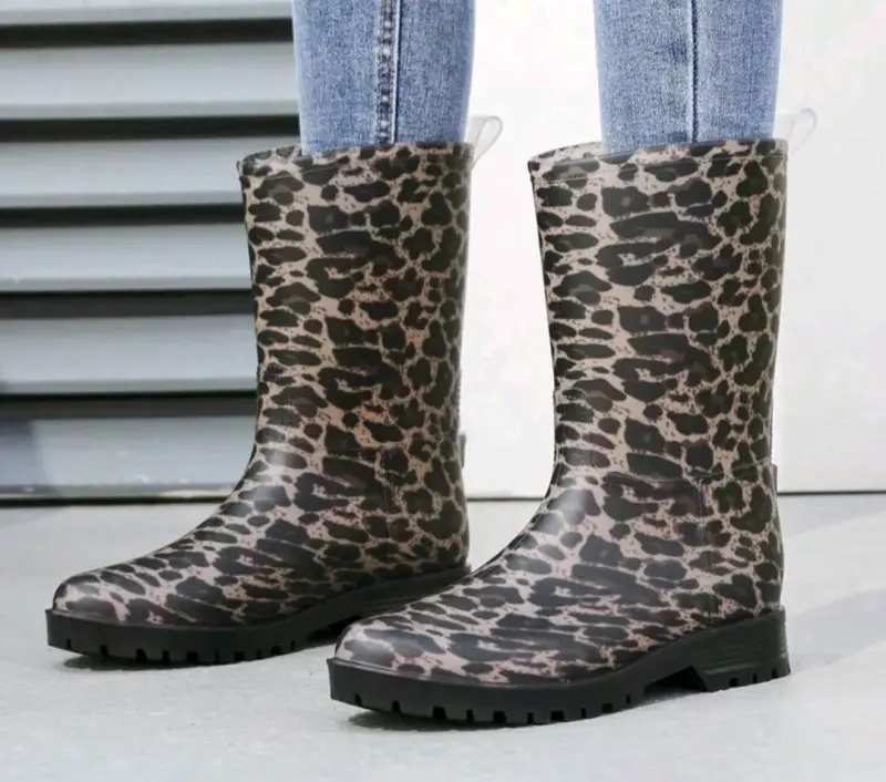 Botas de lluvia con estampado animal print. # 36 - 2