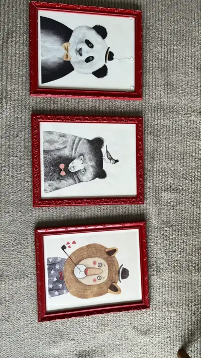 cuadros decorativos con animales 50x40 - miniatura 1