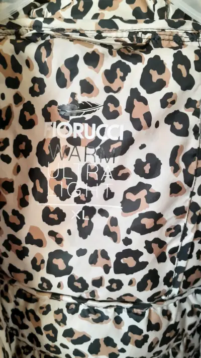 Chaqueta acolchada con capucha estampado leopardo Fiorucci - miniatura 3