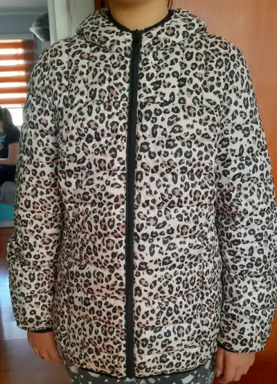 Chaqueta acolchada con capucha estampado leopardo Fiorucci - miniatura 5